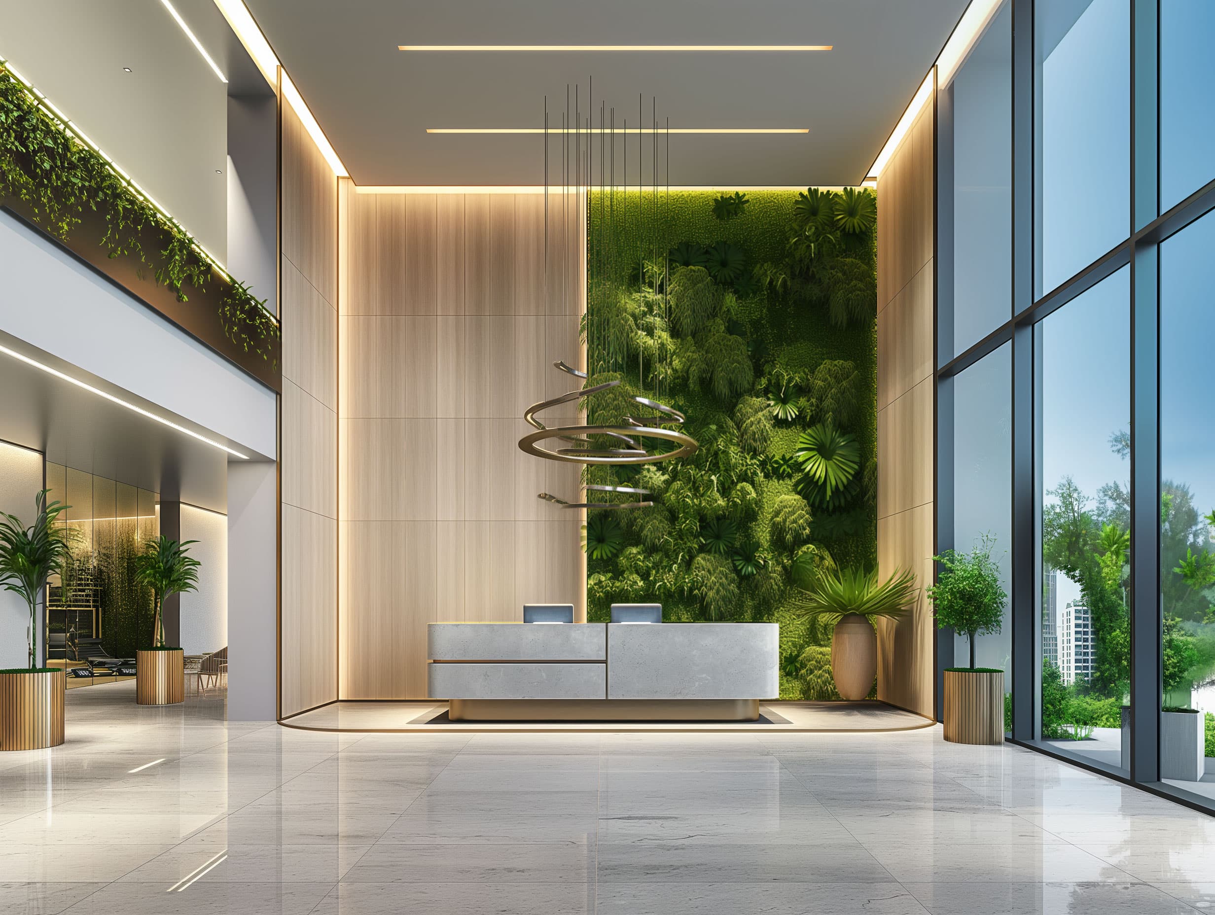 Modern Office Lobby