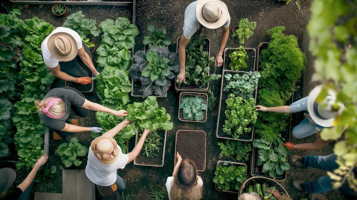 Community gardening effort
